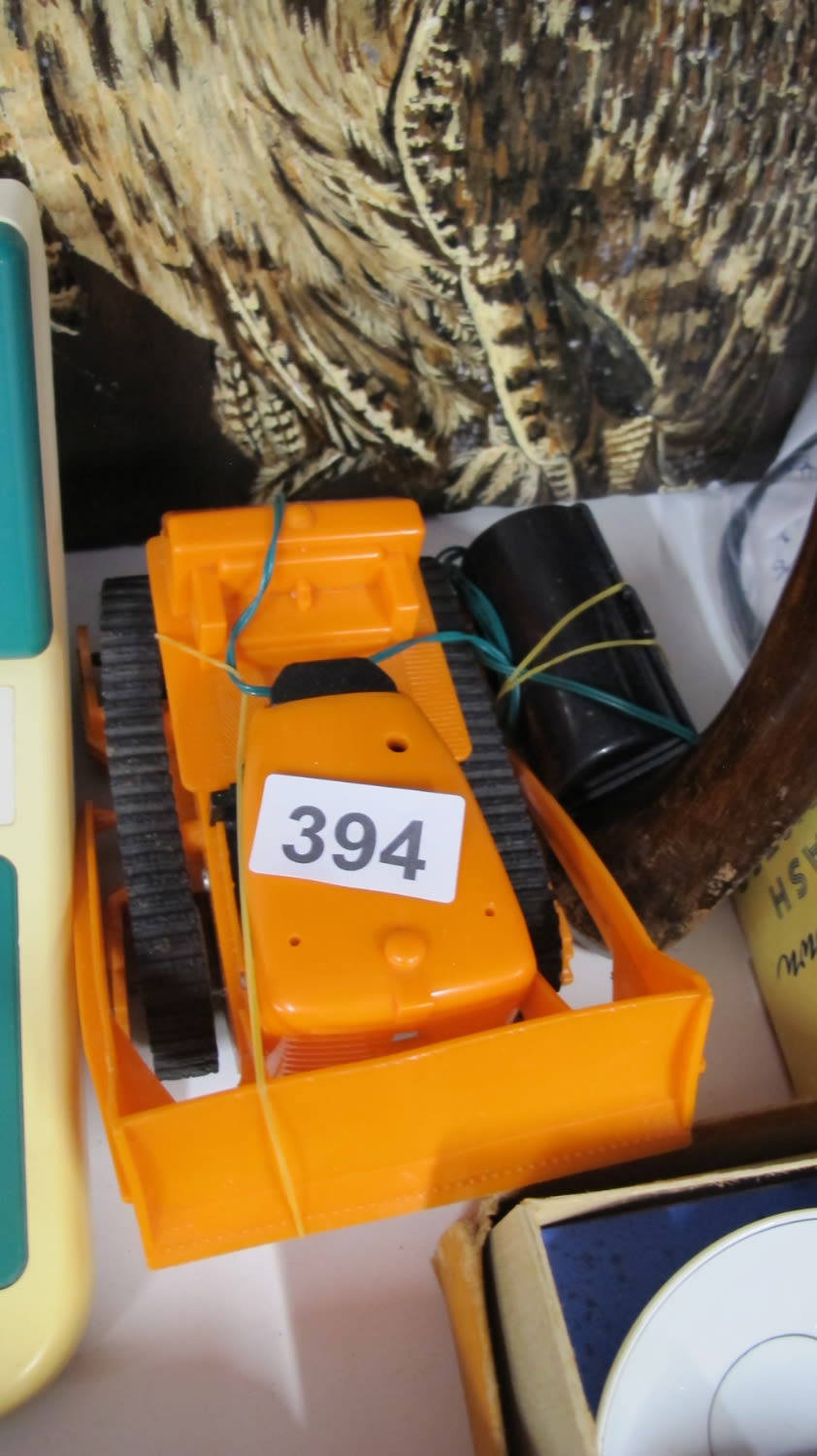 Lot 394: Vintage remote control bulldozer, working