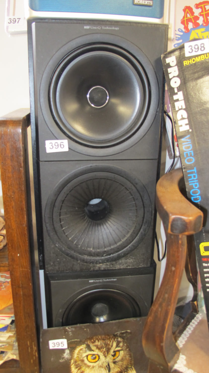 Lot 396: top quality KEF loud speakers