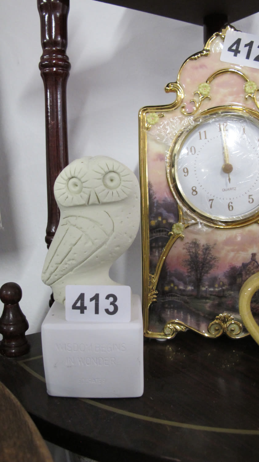Lot 413: Owl ornament