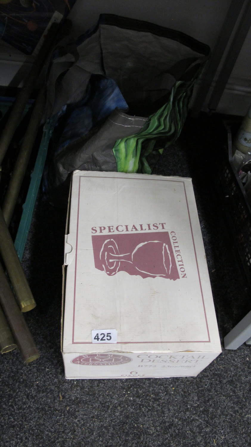 Lot 425: Box of cocktail dessert glasses
