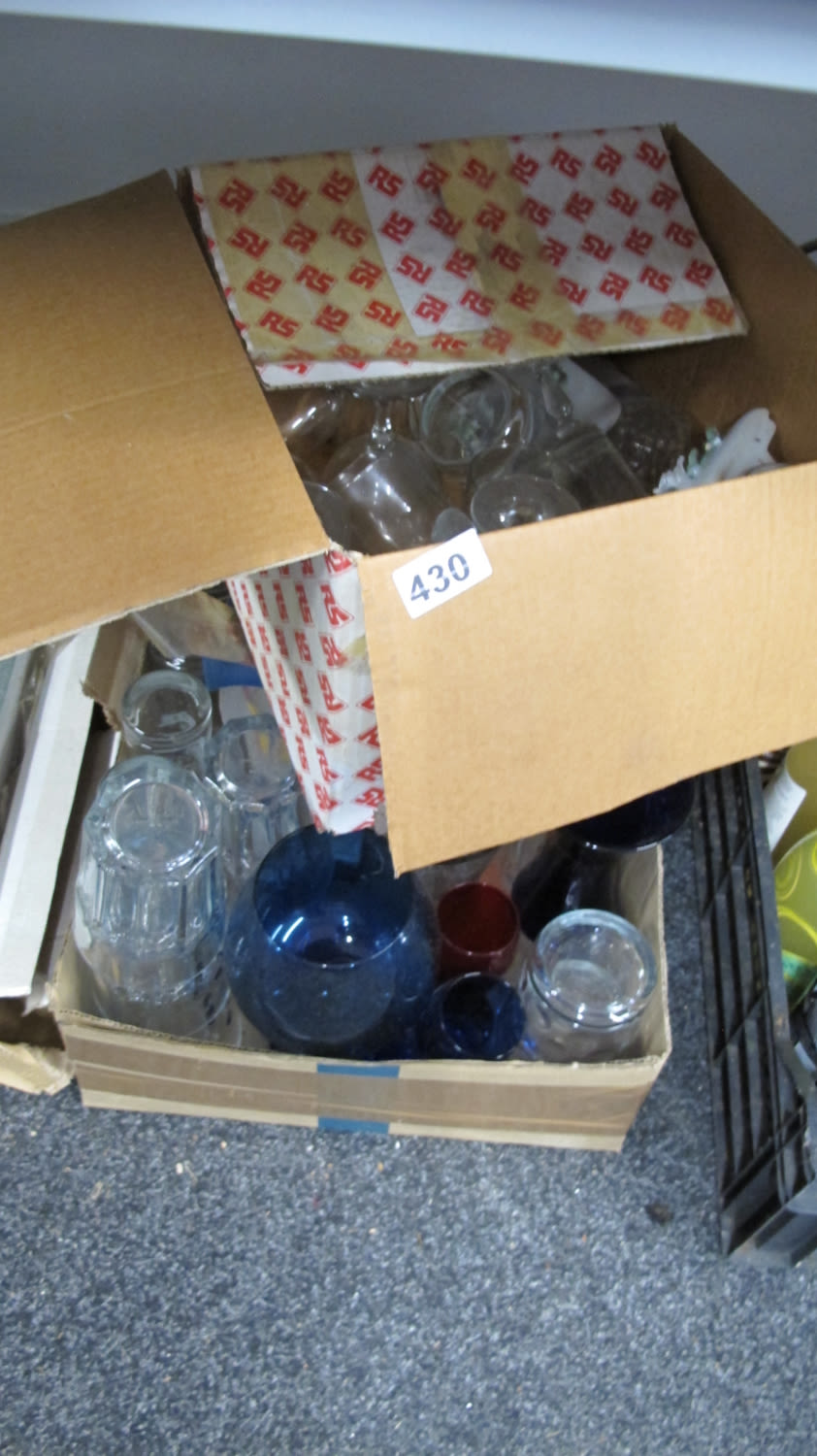 Lot 430: Quantity of glasses and glass