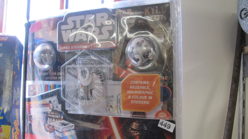 Lot 449: Star Wars sticker gift set