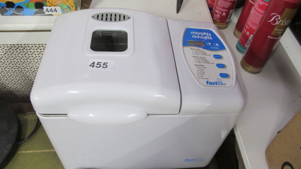 Lot 455: Morphy Richards bread maker