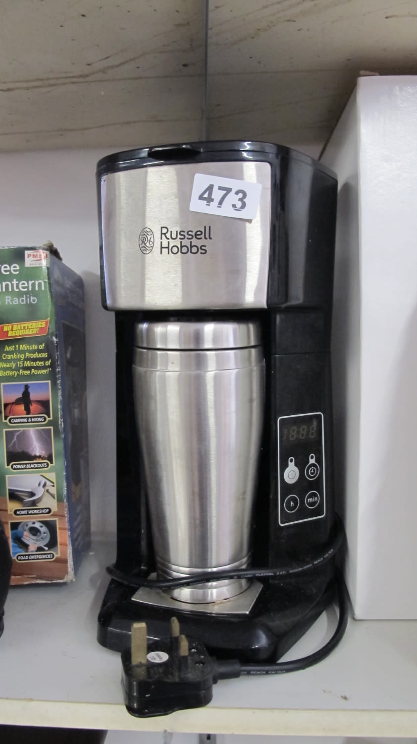Lot 473: Russell Hobbs coffee maker