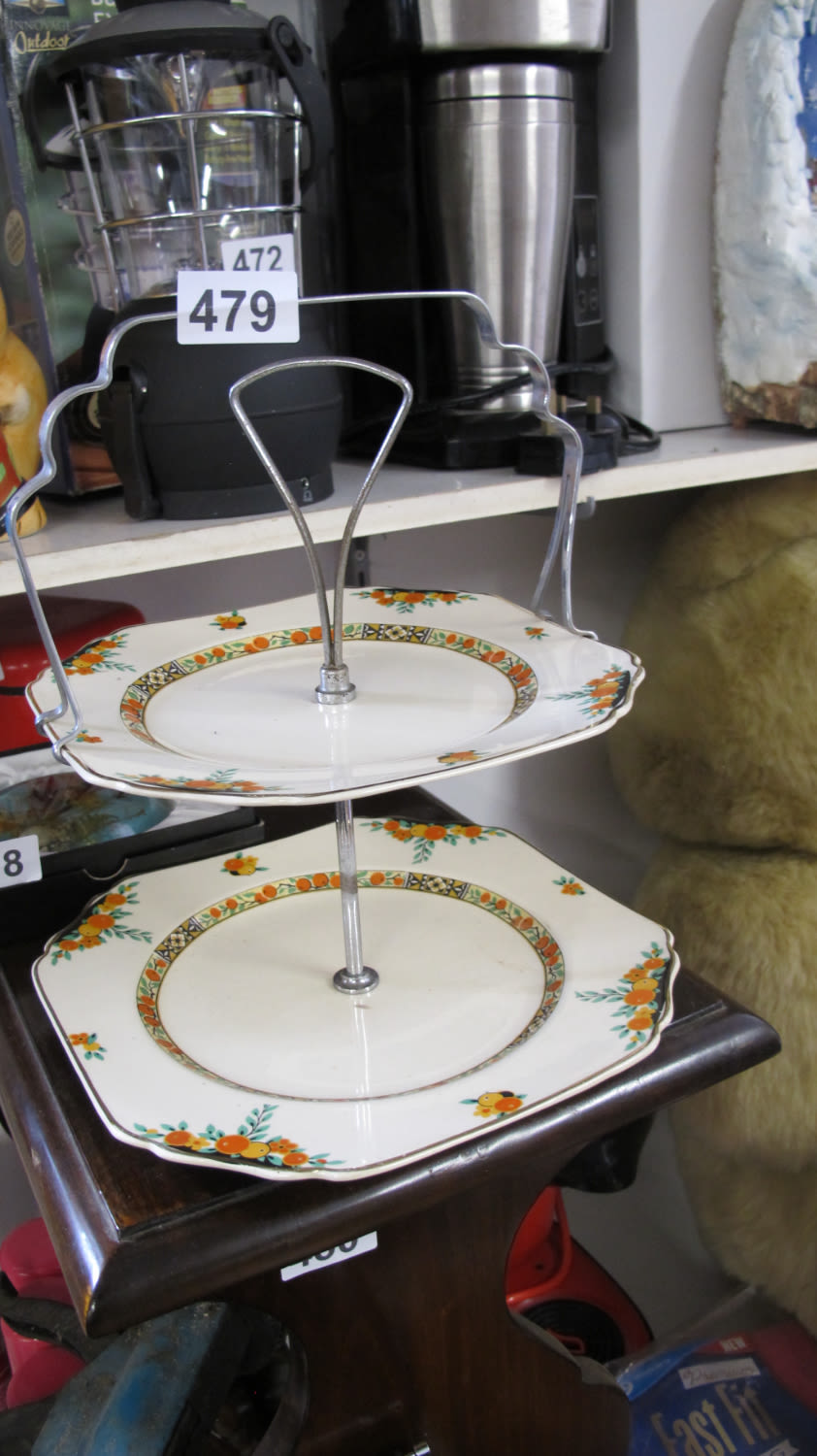 Lot 479: Art Deco cake stand