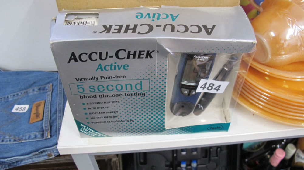 Lot 484: Blood glucose monitor