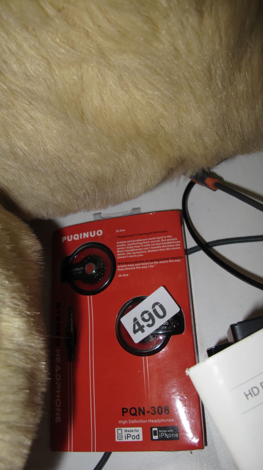 Lot 490: Puqinuo headphones 