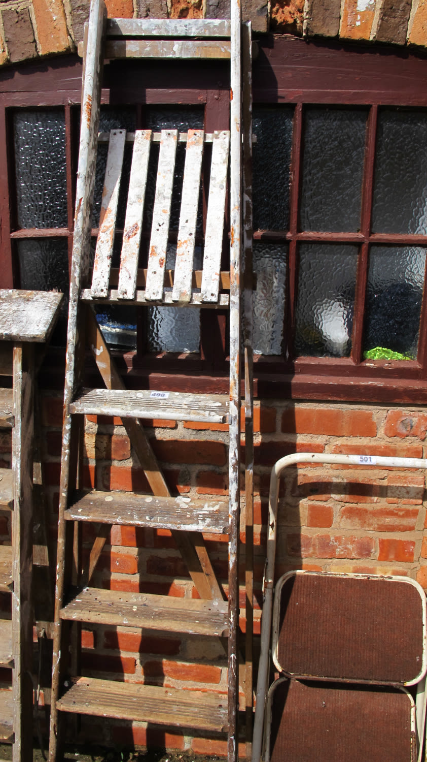 Lot 498: decorators step ladders