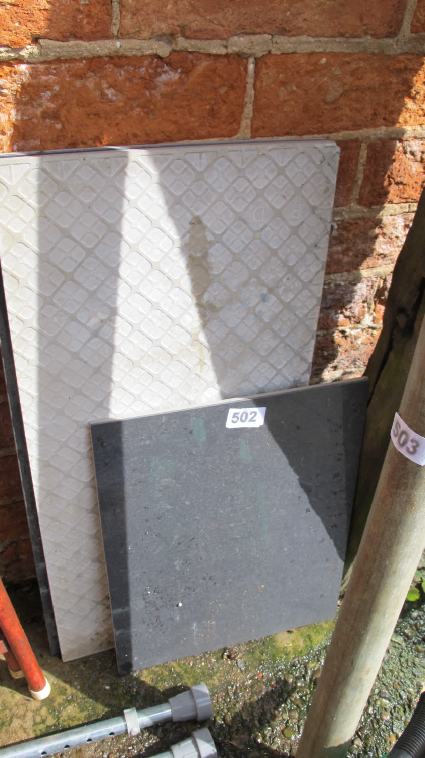 Lot 502: floor tiling
