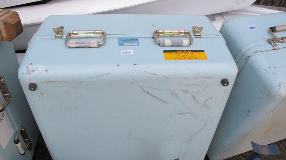 Lot 554: Ex Royal Navy storage container