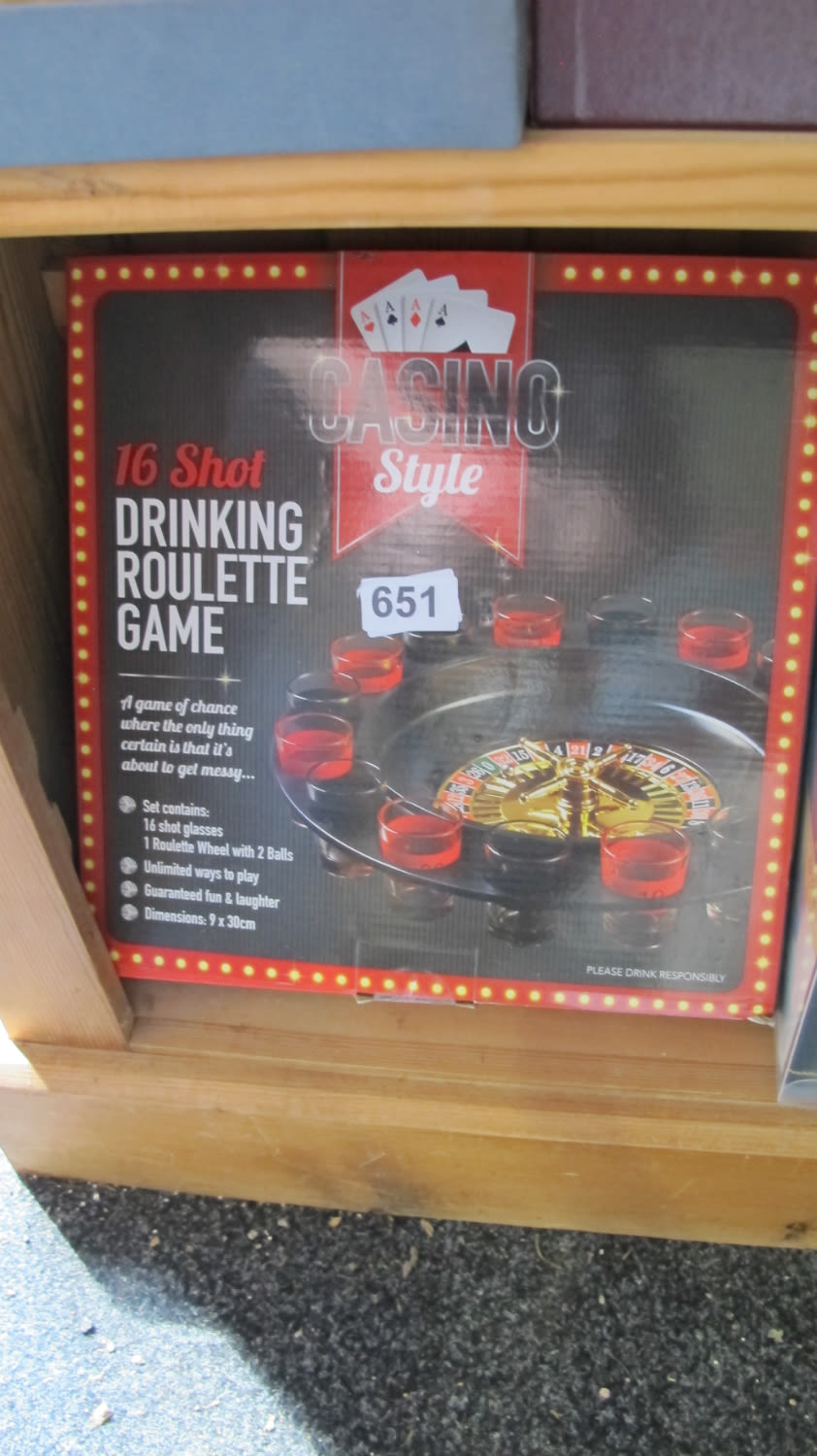 Lot 651: Roulette drinking game