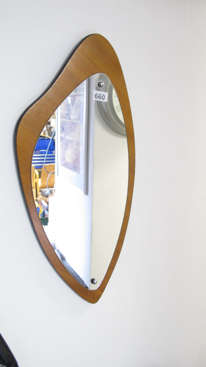 Lot 660: Mid-century Modern mirror