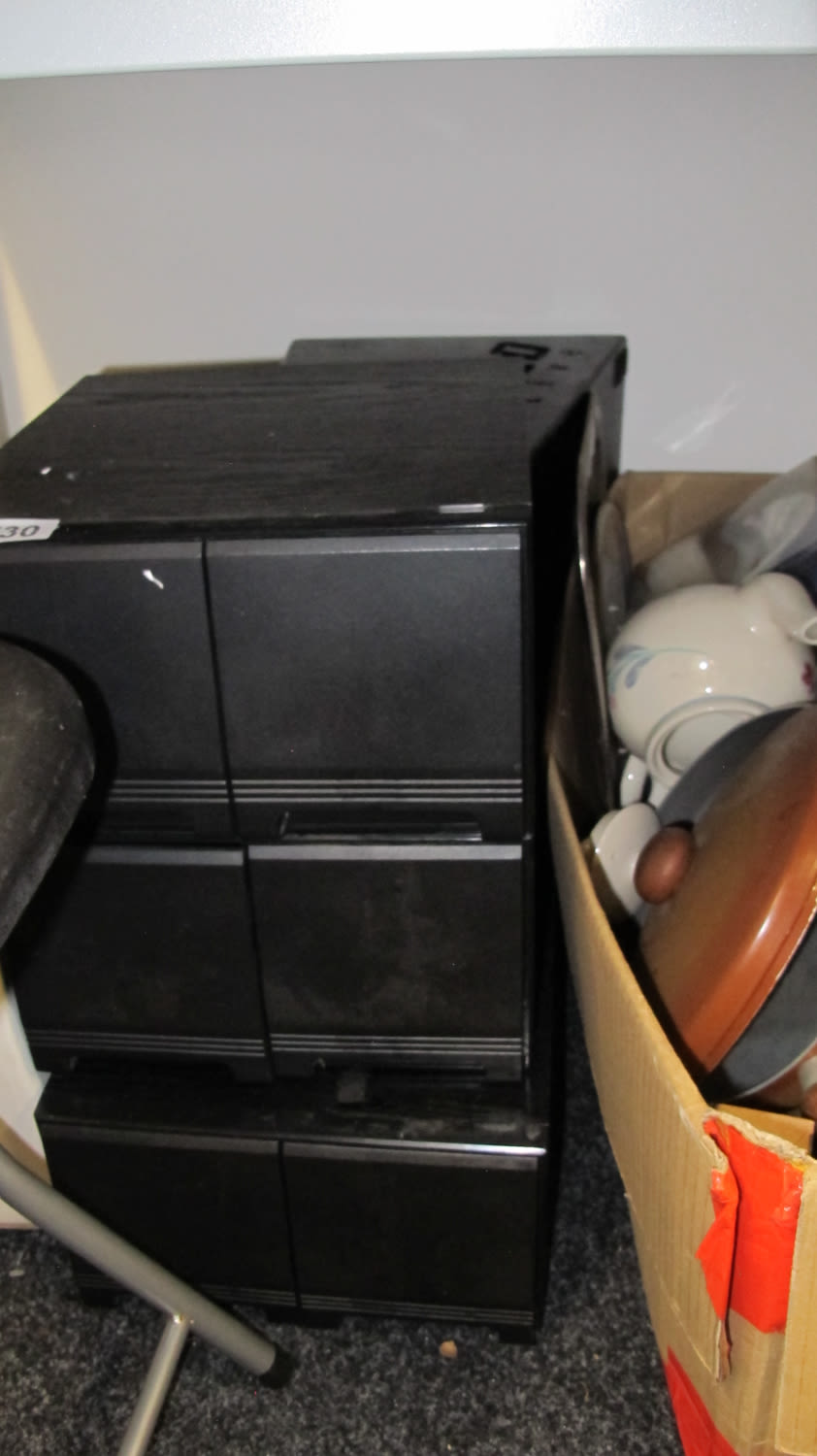 Lot 730: Storage drawers