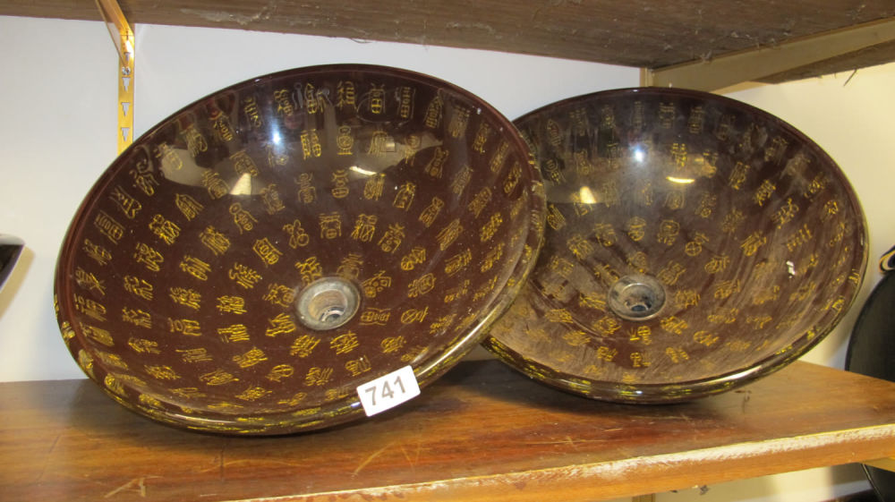 Lot 741: 2 Chinese hand basins