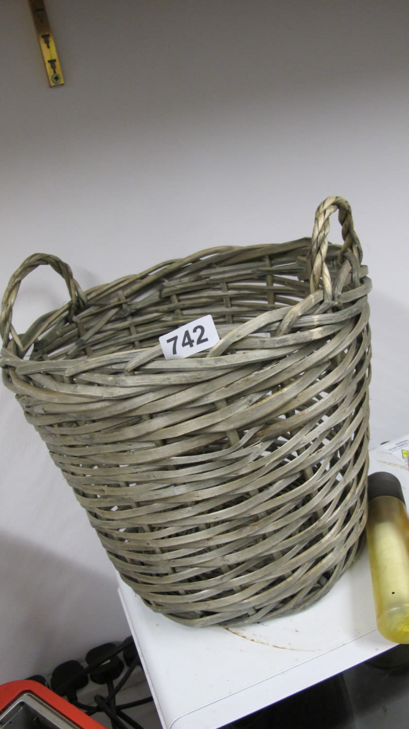 Lot 742: A wicker basket