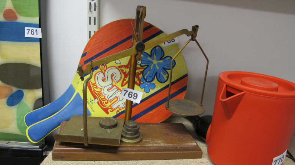 Lot 769: Vintage postal scales
