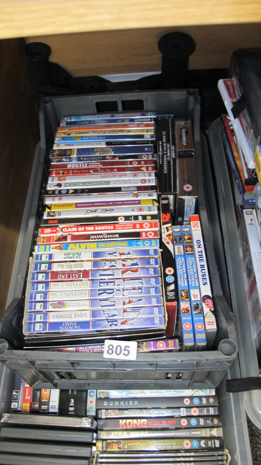 Lot 805: A quantity of DVD's
