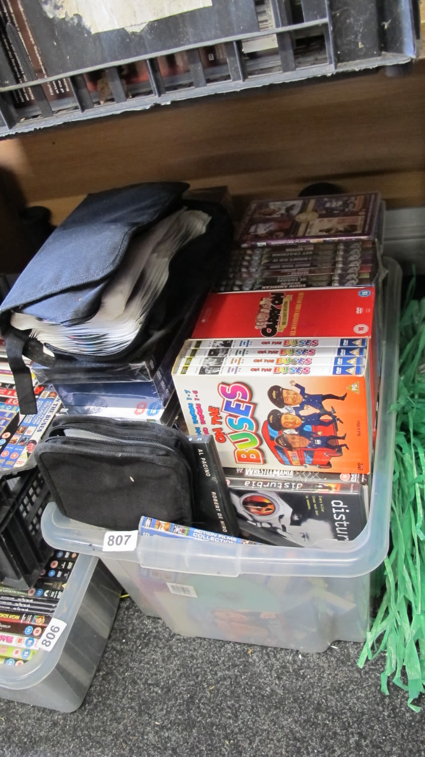 Lot 807: A quantity of DVD's