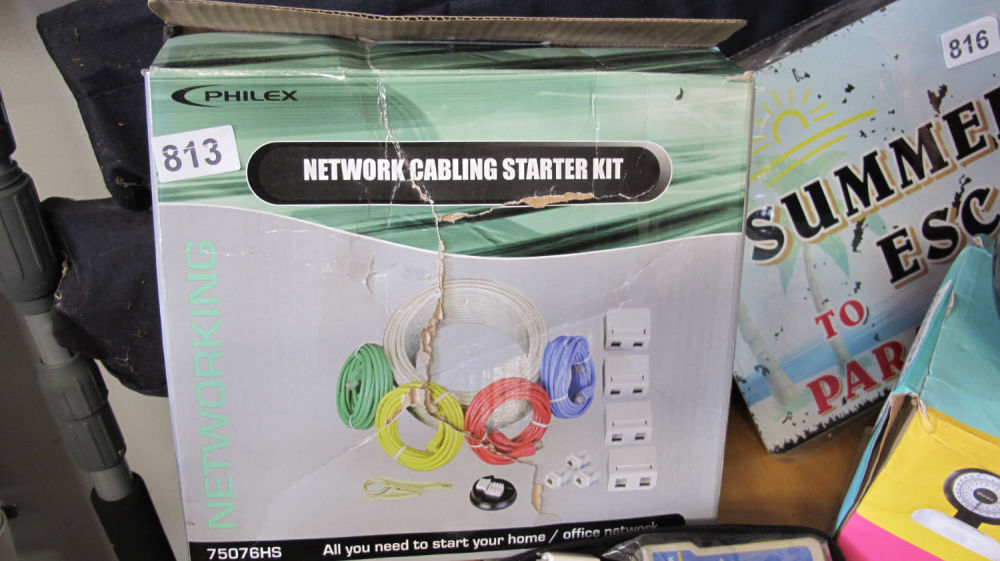 Lot 813: Philex network cabling starter kit