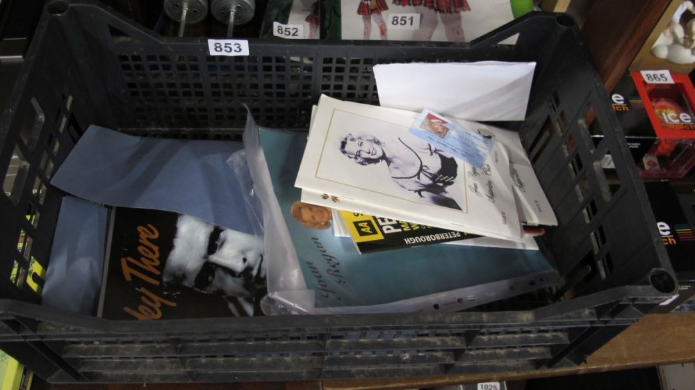 Lot 853: A basket of interesting ephemera