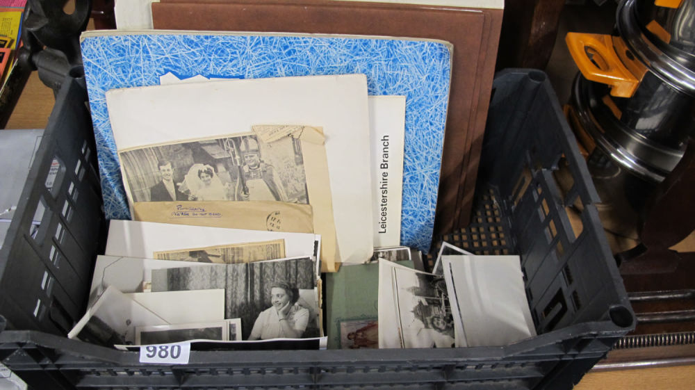 Lot 980: A basket of interesting photos/e[hemera