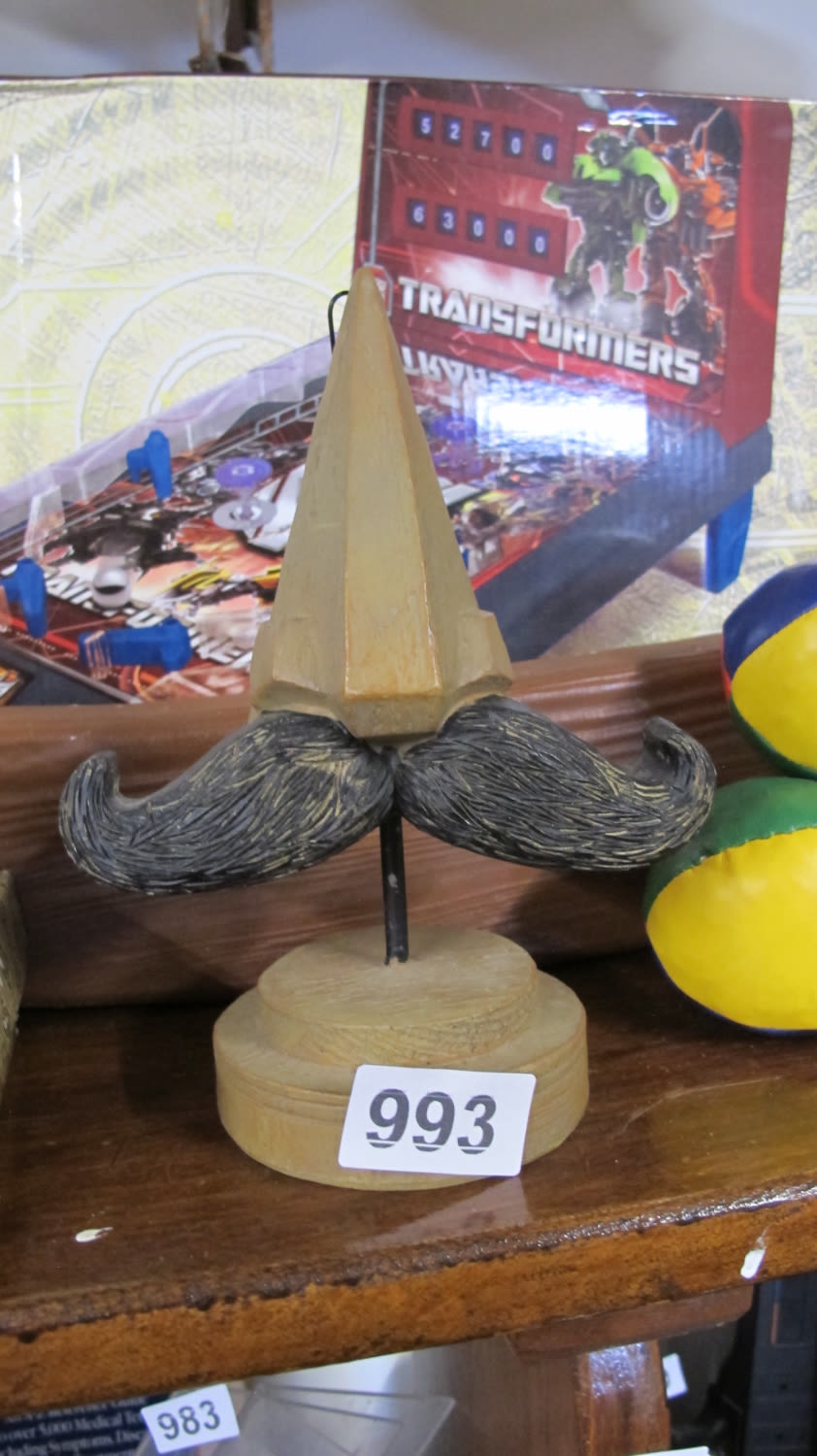 Lot 993: Nose and moustache glasses stand