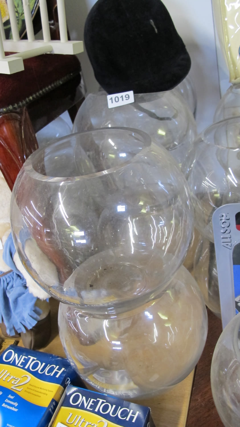 Lot 1019: collection of goldfish bowls