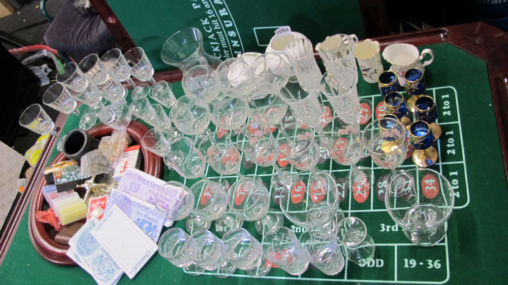 Lot 1064: various glassware and ceramics