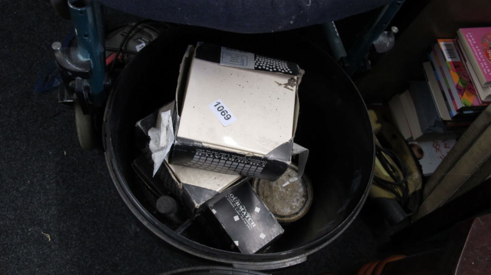 Lot 1069: buckets of tiles
