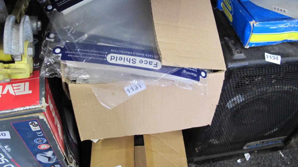 Lot 1131: Box of face shields