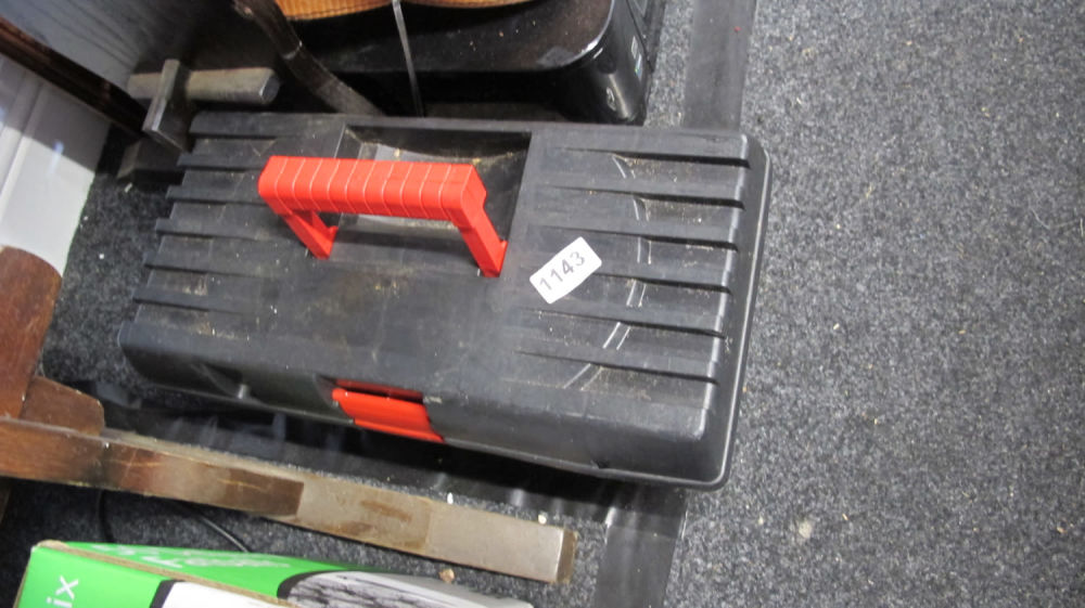 Lot 1143: Plastic toolbox