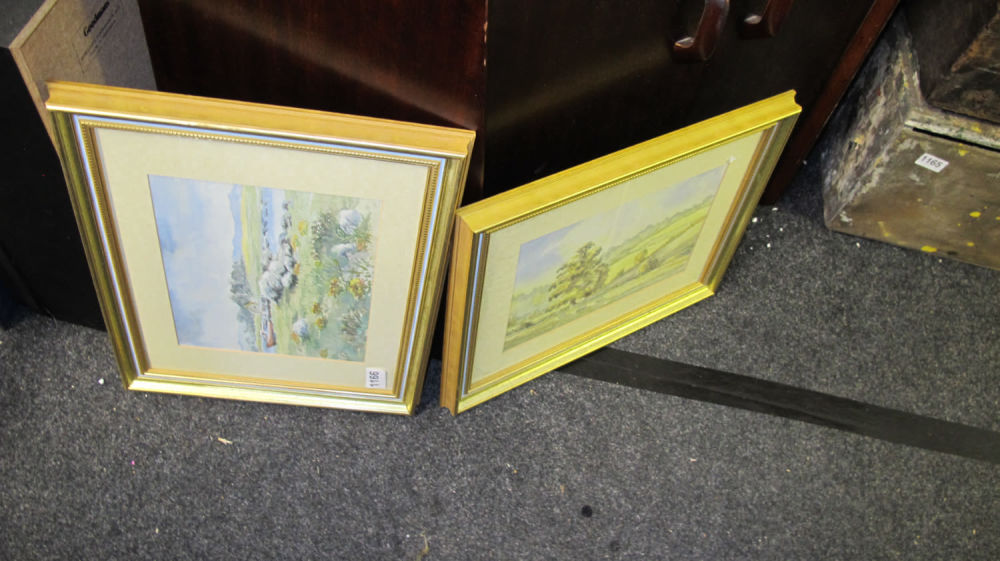 Lot 1166: 2 original watercolours