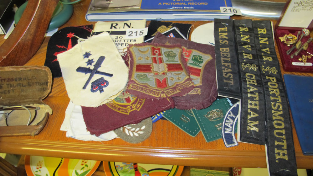Lot 215: The property of a Naval gentleman, various shoulder...