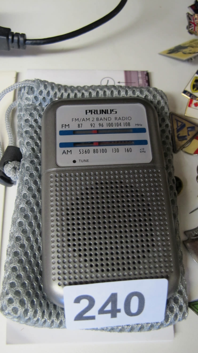 Lot 240: Prunus portable radio