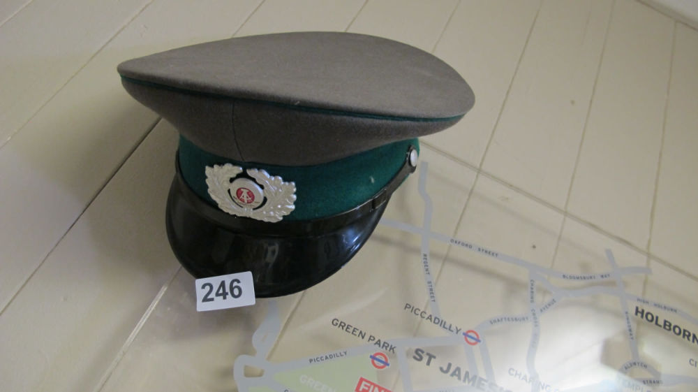 Lot 246: PRC military cap.