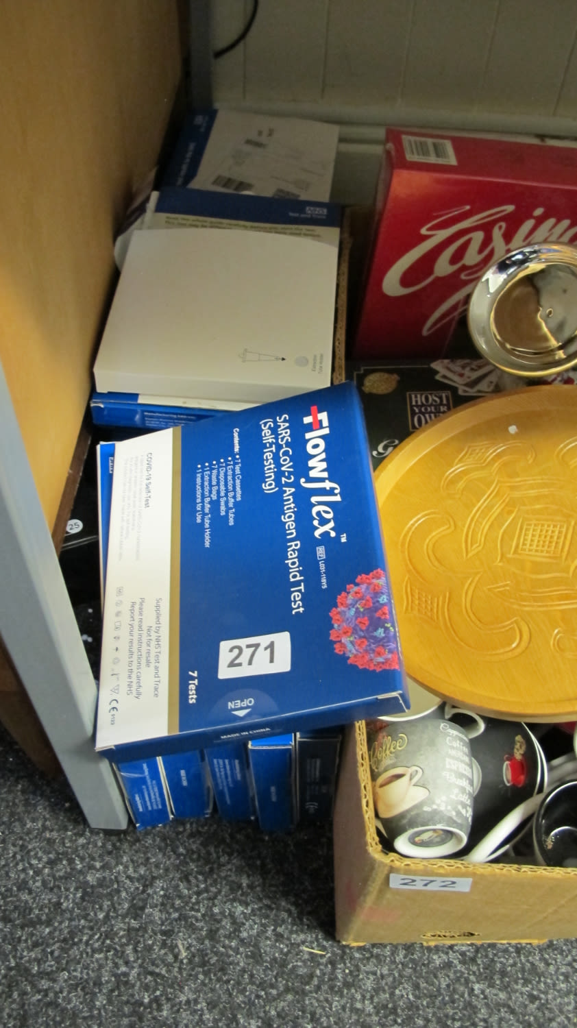 Lot 271: large quantity of Covid tests
