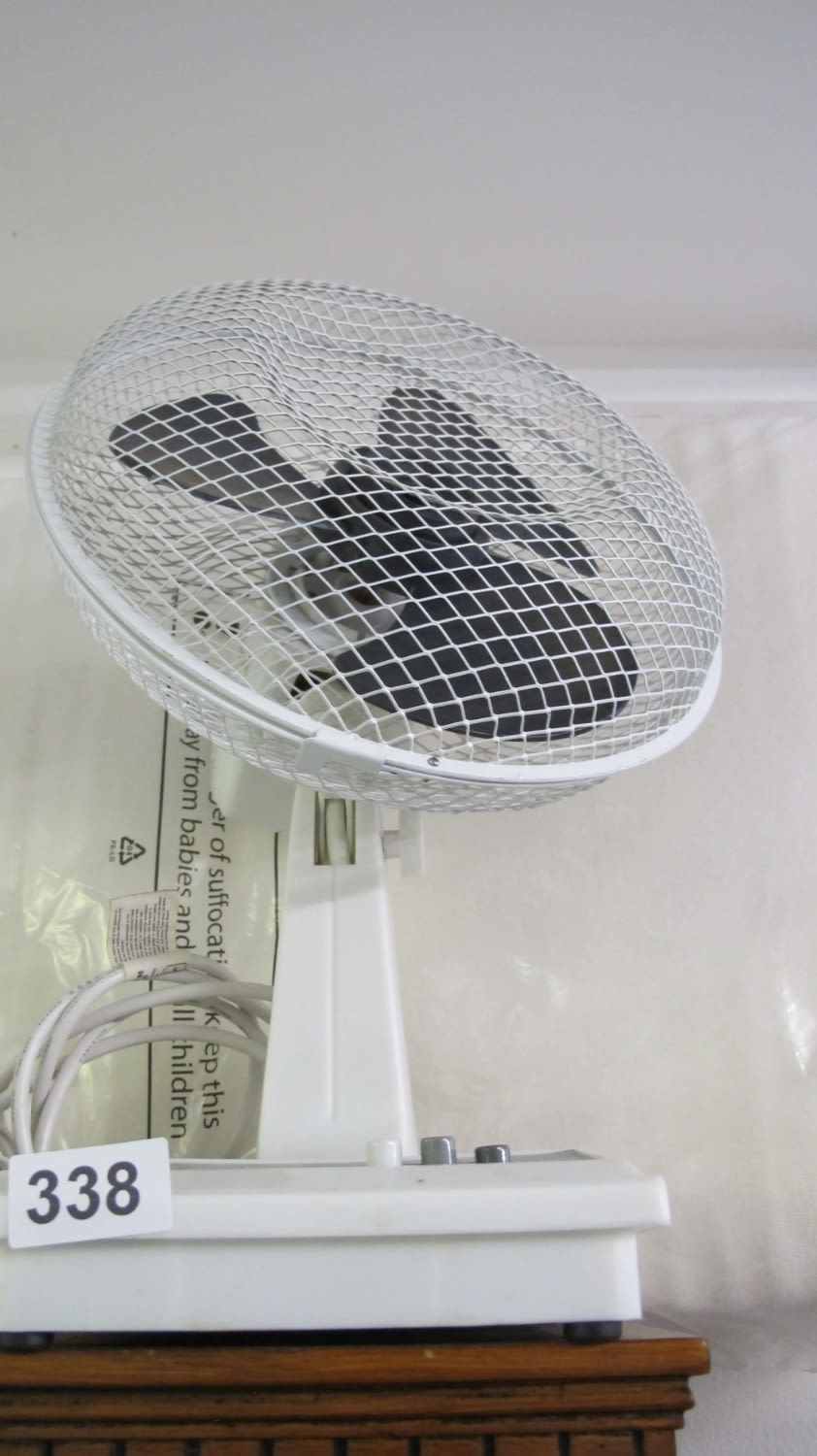 Lot 338: Table fan
