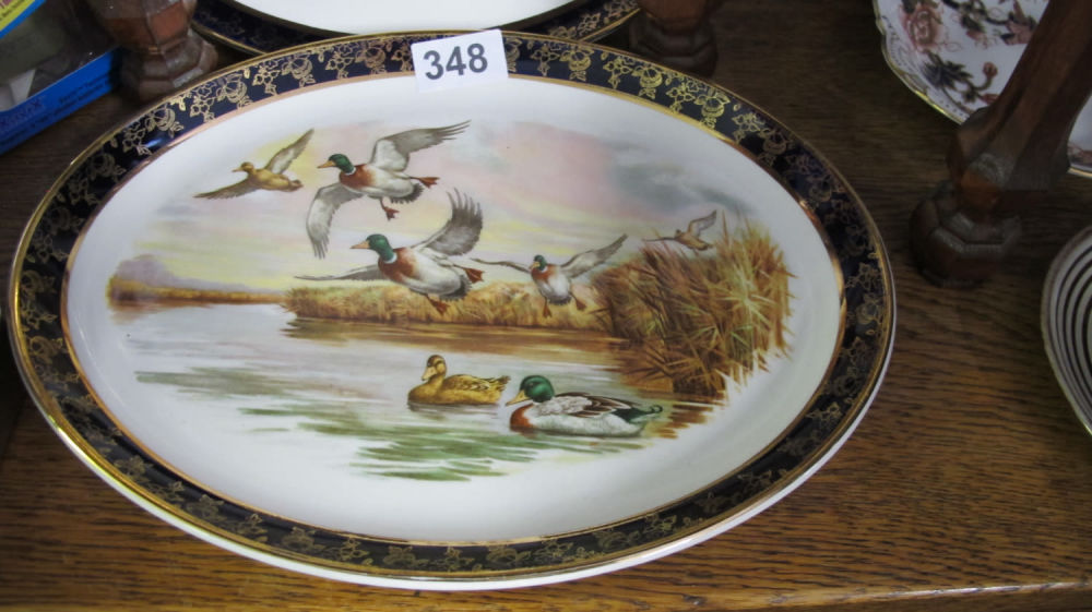Lot 348: Duck themed plate made by weatherby Hanley