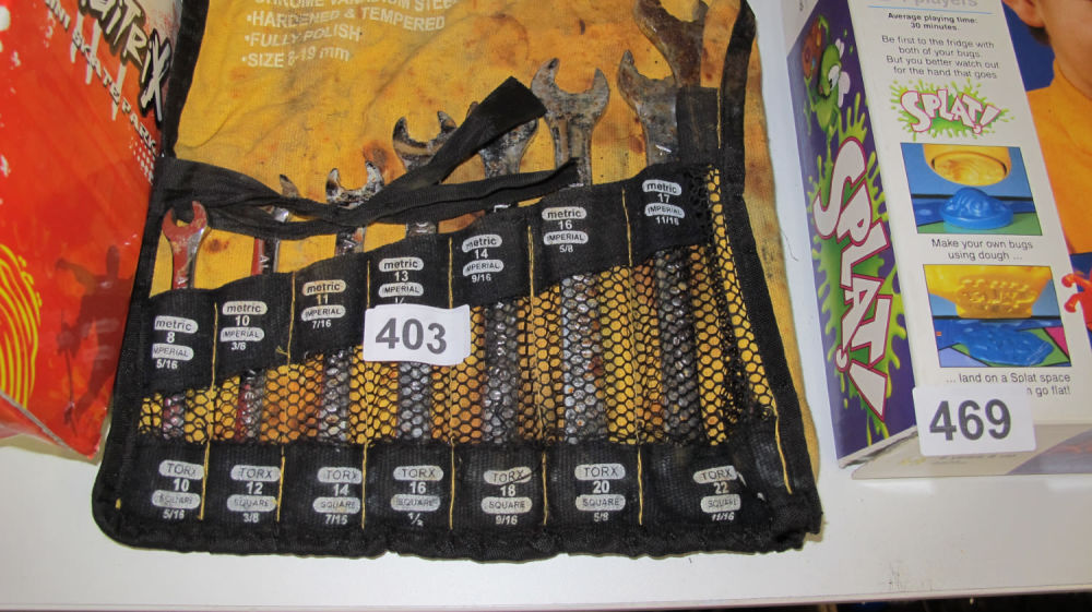 Lot 403: Spanner set