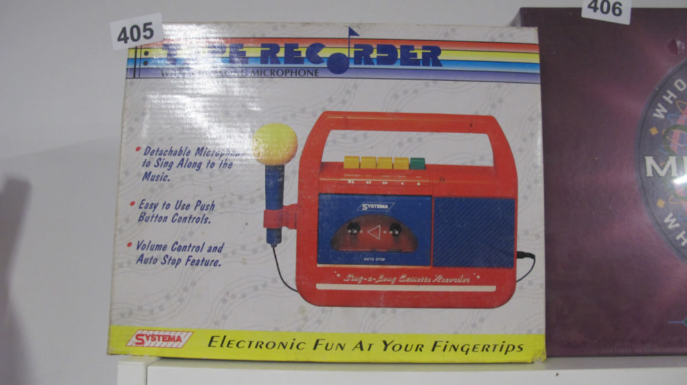 Lot 405: Brand new old stock Sing a long tape...