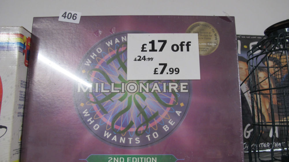 Lot 406: Brand new old stock Who Wants To Be...