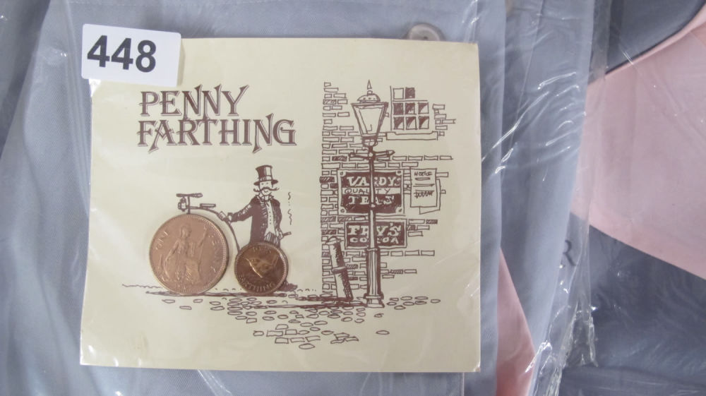 Lot 448: Penny and farthing presentation set