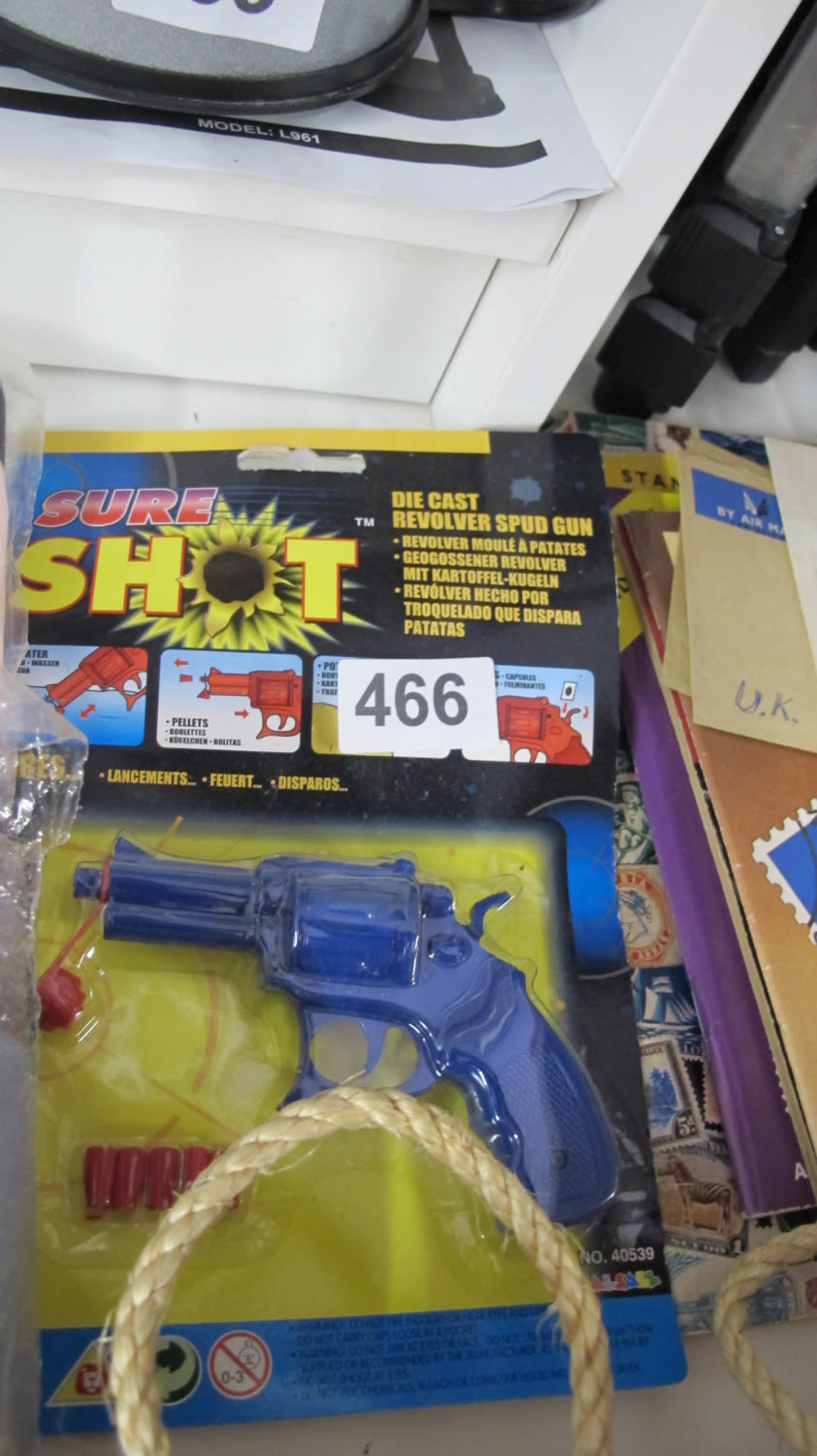 Lot 466: Brand new old stock revolver spud gun