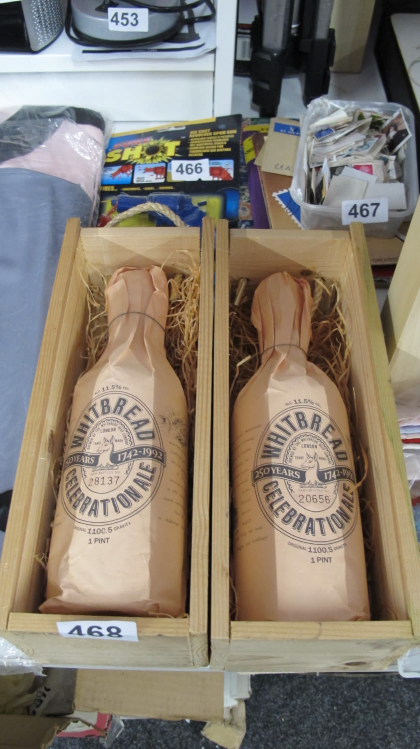 Lot 468: 2 bottles of Whitbreads celebration ale