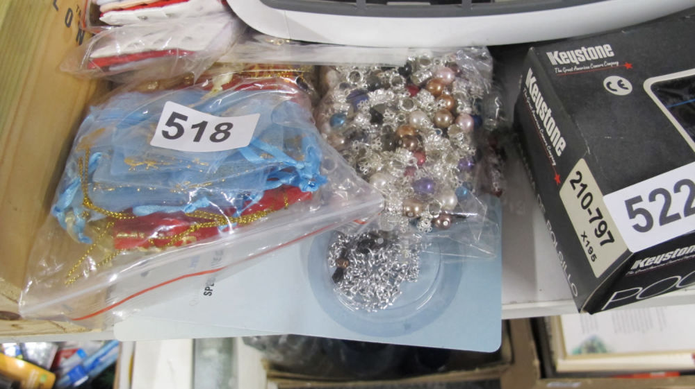 Lot 518: Costume jewellery and gift bags