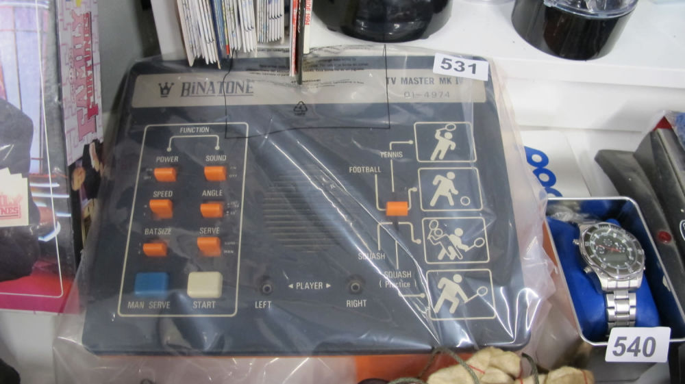 Lot 531: Vintage Binatone TV Master MK IV video game