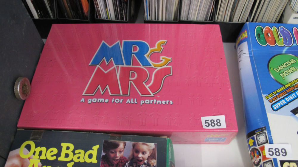 Lot 588: Brand new old stock Mr & Mrs Board...