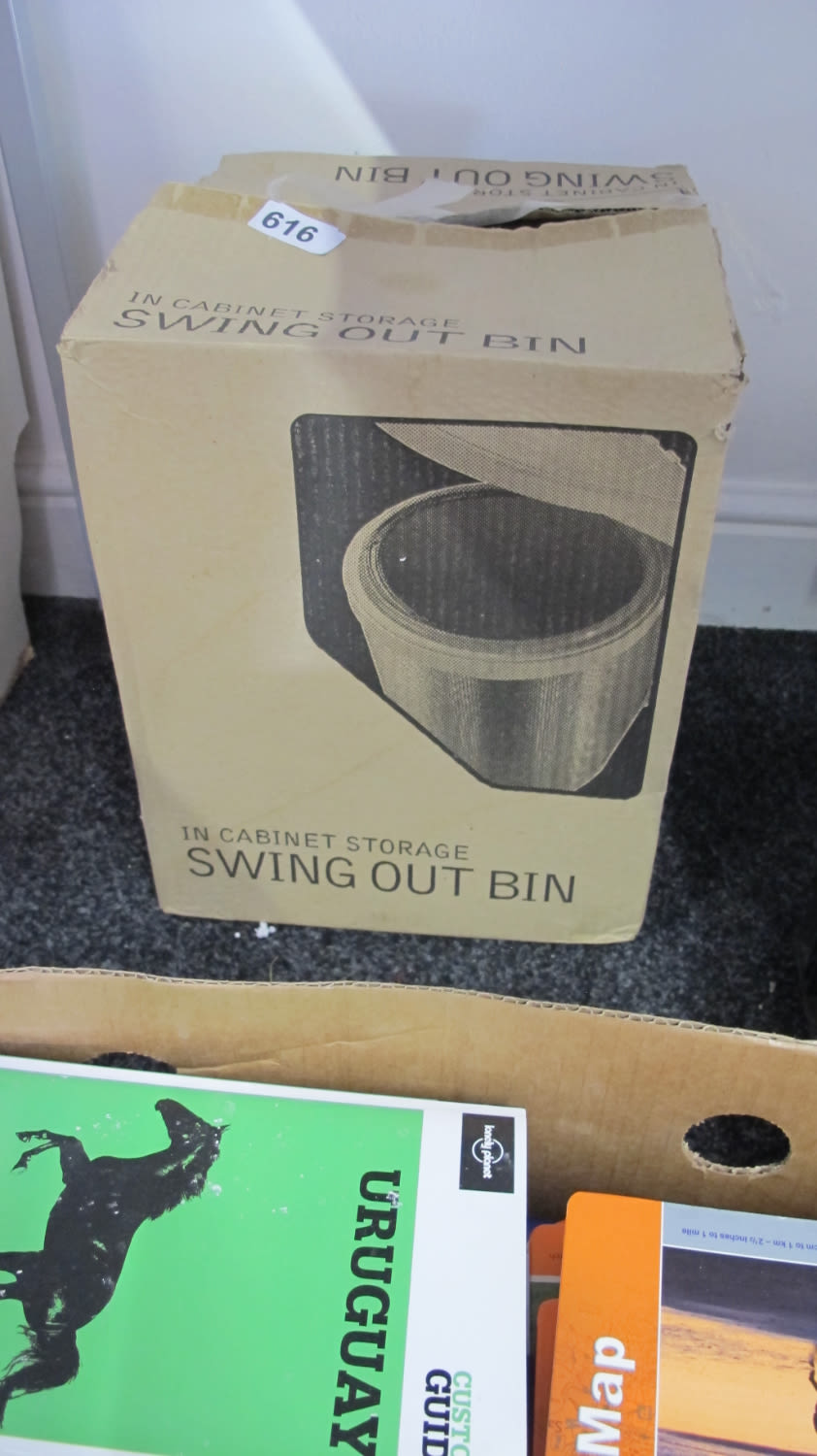 Lot 616: Swing out bin