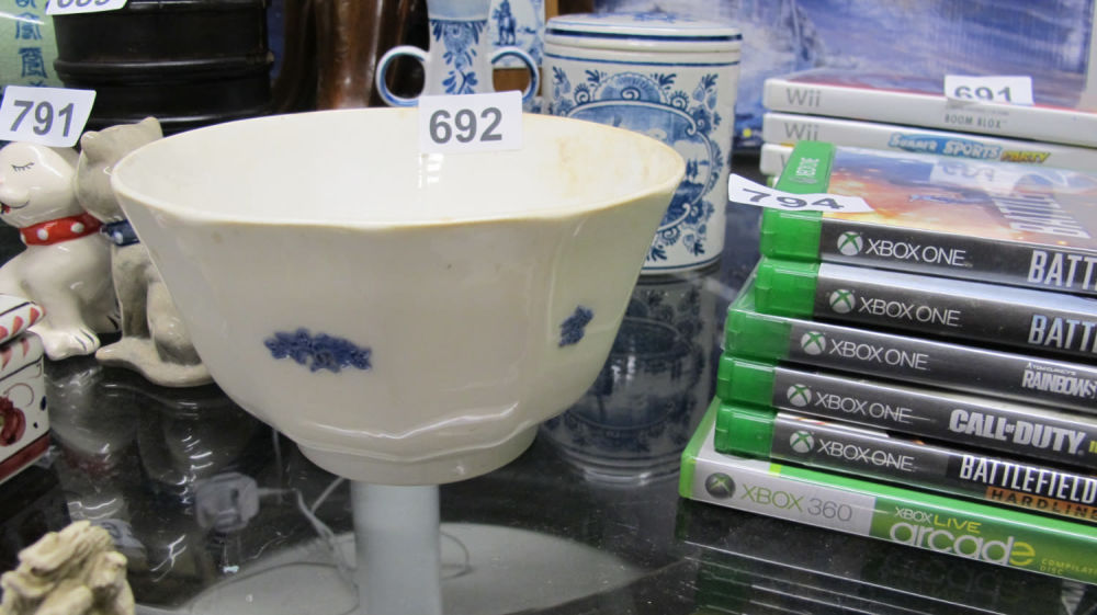 Lot 692: Georgian grape pattern bowl circa 1780-1800