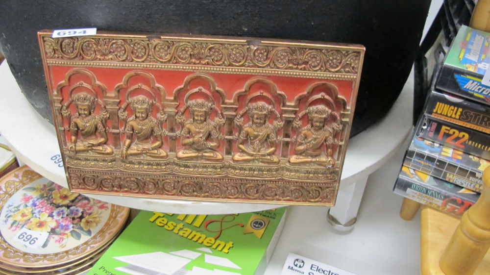 Lot 694: Buddha plaque